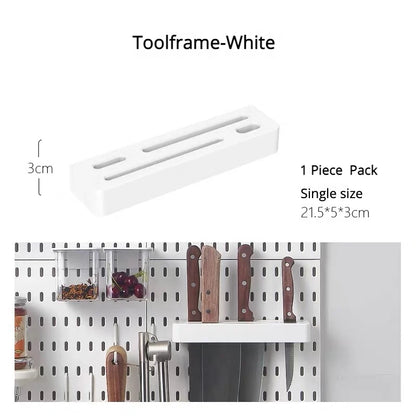 Diy Organizer Pegboard Accessories Pegboard Wall Organizer Panel Shelves For Gamer Room,bathroom,tool house,kitchen Storage R