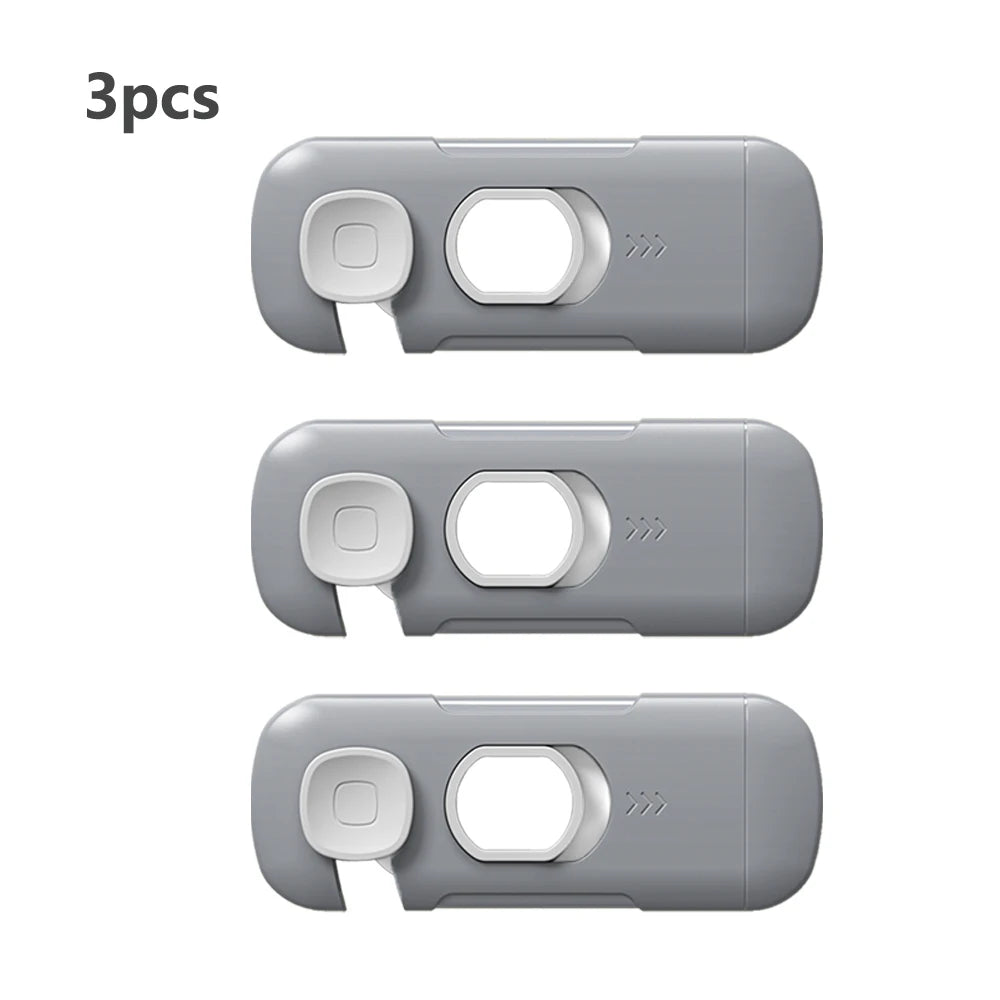 1/2/3/5pcs Child Safety Cabinet Lock Security Protection Home Refrigerator Safety Buckle Baby Anti-Pinch Hand Drawer Door Loc