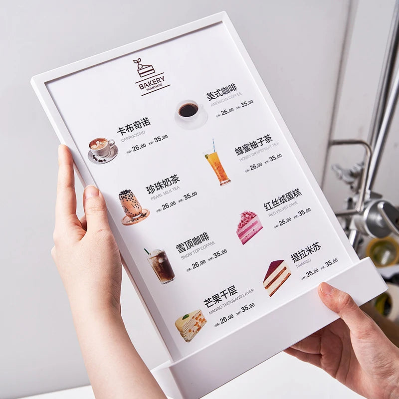 Brand new LED lightbox commercial LED light logo advertising lighting LED poster menu display A4 customization