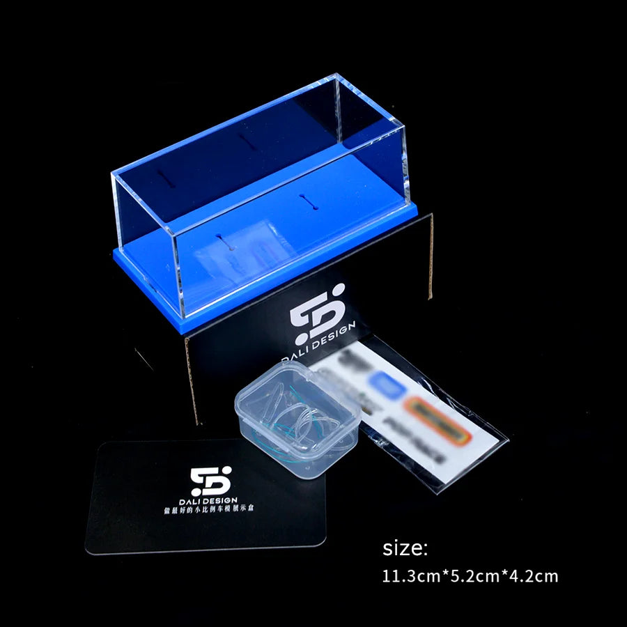 1/64 Acrylic Model Car Display Case Box - Clear Cover for Collectibles Gift (No Car Included) 1pcs