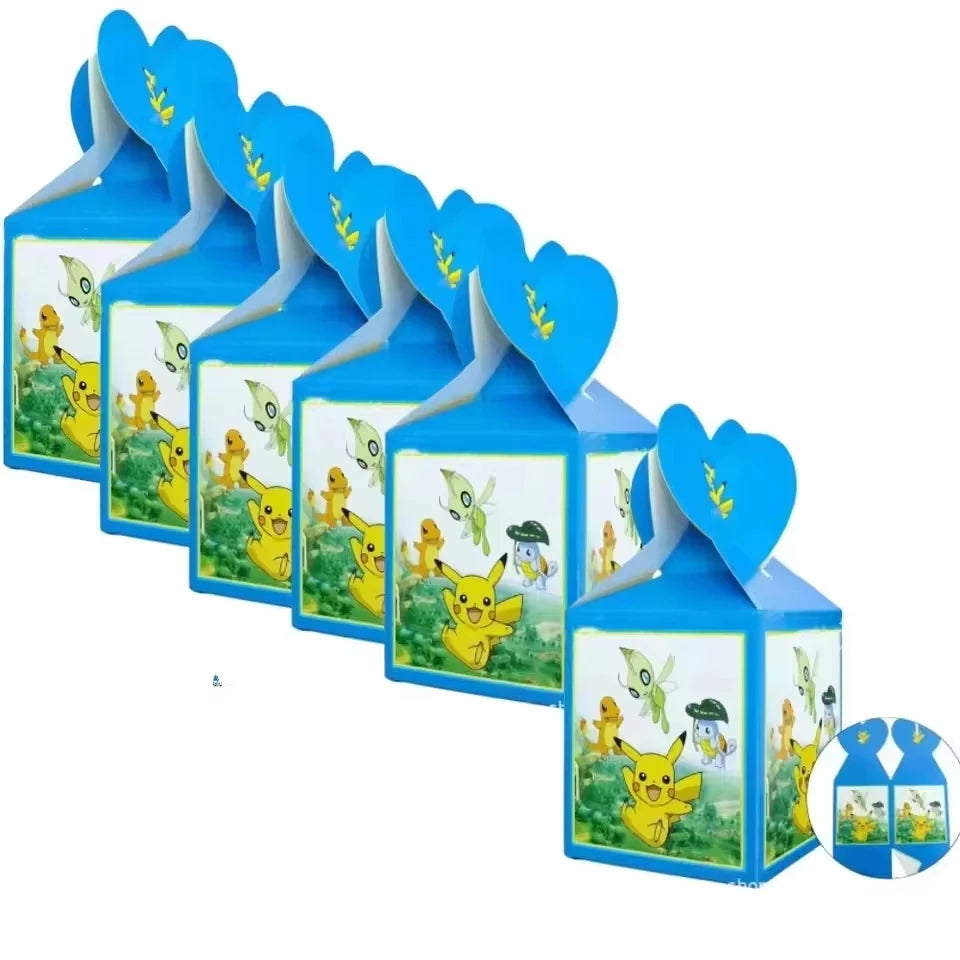 PokeMons Theme Party Favors Slap Bracelets Stickers Balloons Party Gifts Goodie Bag Stuffers Fillers Birthday Party Decoratio