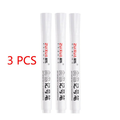 1/3/5 Pcs White Marker Pens 2.0mm Oily Waterproof White Gel Pen DIY Graffiti Sketching Markers Stationery Wrting School Suppl