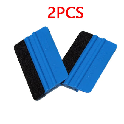 1-4 Pcs Car Film Scraper Vinyl Wrap Film Card Squeegee Auto Foil Wrapping Suede Felt Scraper Car Styling Sticker Accessories 