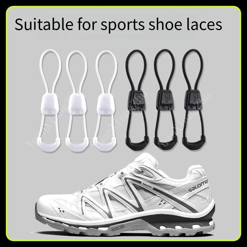 New No tie Shoe laces Round Tennis Laces Without ties Adult Kids Quality Running Sneakers Shoelaces Black White Shoes Accesor