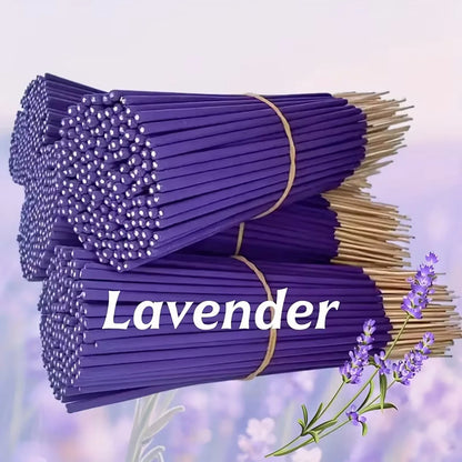 Available in 57/129/299 Pieces, Lavender Premium Incense Sticks, 8.66 Inches - 30~40 Minutes Burning Time, Light Fragrance, S