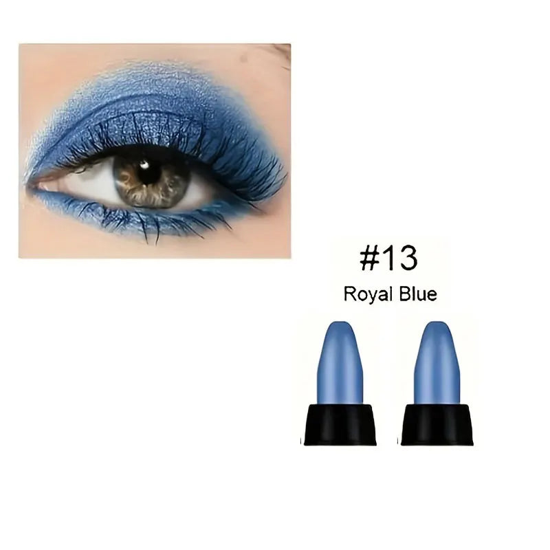 16 Colors Pearlescent Eyeliner, Color Glitter Waterproof Long-Lasting Eye Makeup Non-smudge Eyeliner - 13