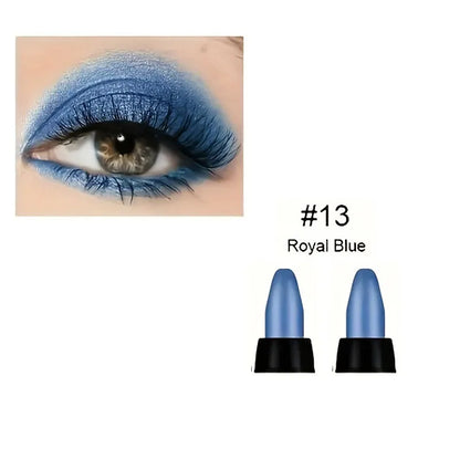 16 Colors Pearlescent Eyeliner, Color Glitter Waterproof Long-Lasting Eye Makeup Non-smudge Eyeliner - 13
