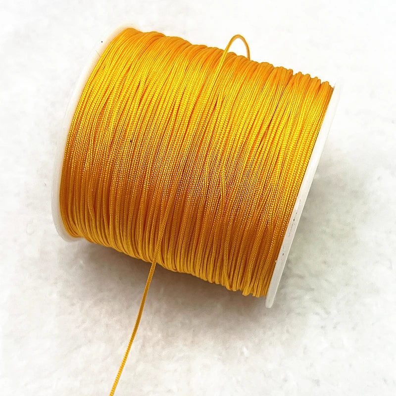 NEW 0.4/0.8/1.0/1.5mm Nylon Cord Thread Chinese Knot Macrame Cord Bracelet Braided String DIY Tassels Beading Shamballa Threa