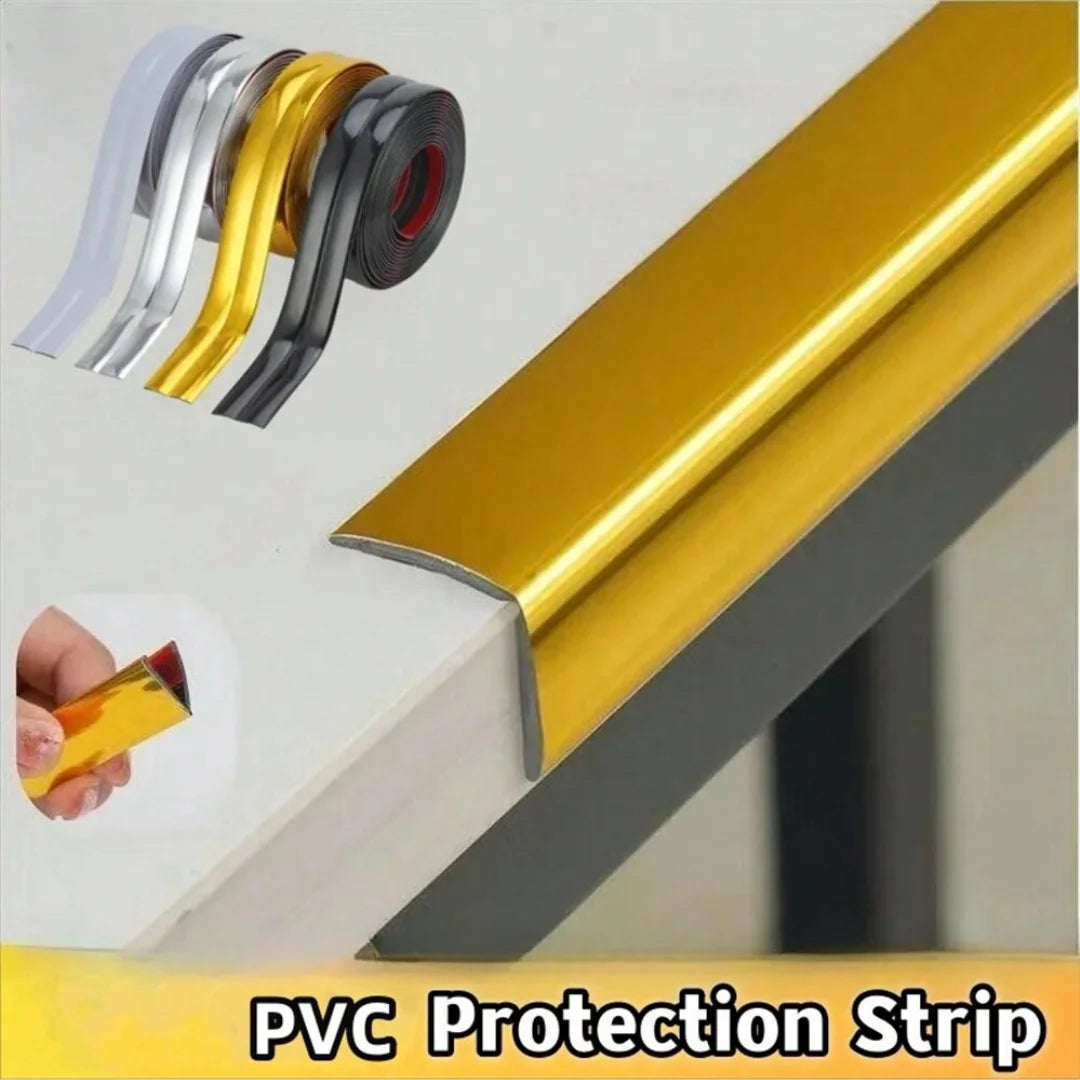 1pc 2cmx3m Self-Adhesive Decorative Trim Tape, PVC Wall Strip for Tile Edging & Corner Finishing