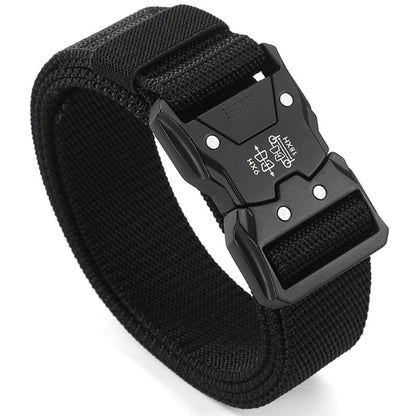 Men's Belt Outdoor Hunting Tactics Belt Multi functional Buckle Nylon Belt Marine Corps Canvas Belt