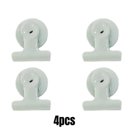 4/16pcs Magnetic Clips Heavy Duty Refrigerator Whiteboard Space-Saving Clip Set for Kitchen Office Photo Displays Holder Deco