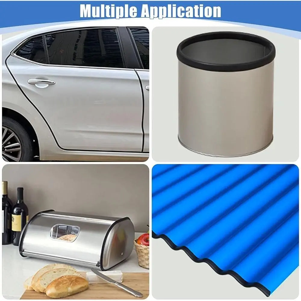 3 Meters Self Adhesive Rubber Edge Trim Edge Protector for Sheet Metal EPDM Material Black U-Shape Edge Trim