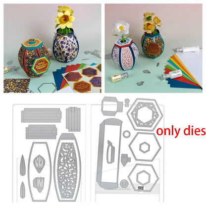 Halloween Gift Box Metal Cutting Dies Christmas North Pole Pals Die Cut Craft DIY Embossing Scrapbooking Supplies Template Mo