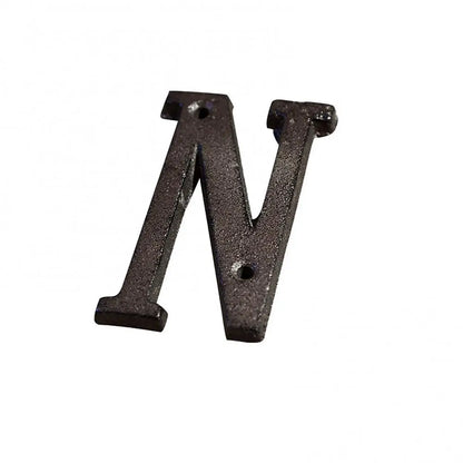 Antique Doorplate Address Numbers Apartment Street Address Plaque Retro Groceries Cast Iron Metal House Doorplate Letter Symb