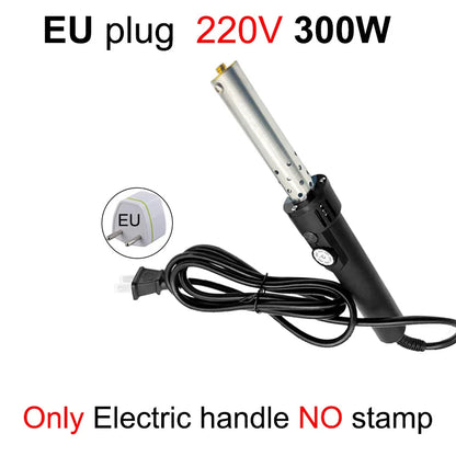 Custom Electric Branding Iron Temperature-Controlle Stamping Heater Wood Handcraft Leather Cake Food Adjustable Temperature I