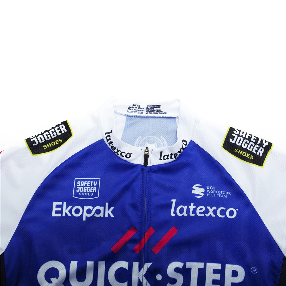 QUICK STEP Team Cycling Jersey Shirt Racing Sport Bicycle Shirt Ropa Ciclismo Pro Man MTB Bike Jersey Summer Cycling Wear 202