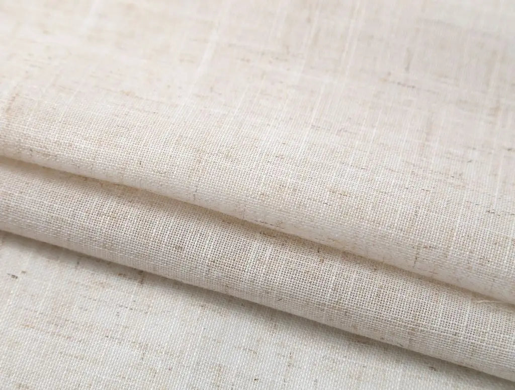 Modern Deco Linen Look Solid Home White Sheer European Style Window Curtains Grommet S Wave for Living Room Bedroom