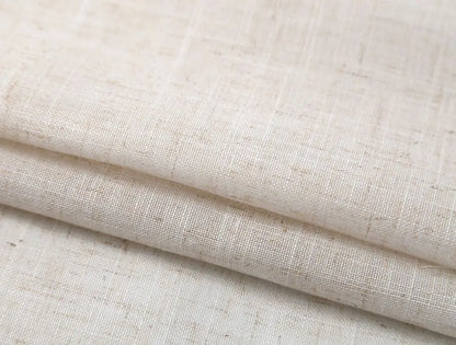 Modern Deco Linen Look Solid Home White Sheer European Style Window Curtains Grommet S Wave for Living Room Bedroom