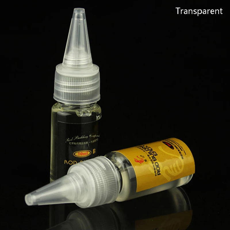 2Pcs 10ml DIY Fishing Tools Repair Epoxy Resin AB Glue For Fishing Rods Transparent Twine Fishing Rod Paint Accessories - Tra