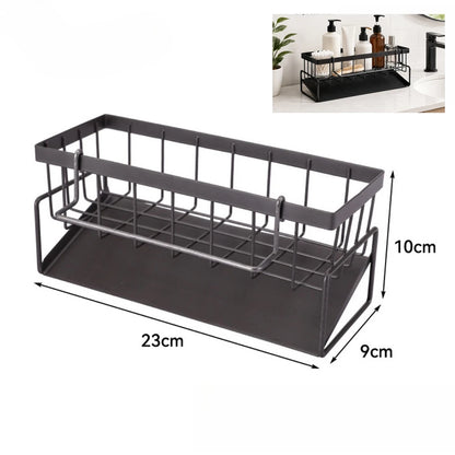 Kitchen Sink Drain Rack Sponge Storage Flexible Faucet Holder Soap Drainer Towel Rack Shelf Organizer Kitchen Accessories - U