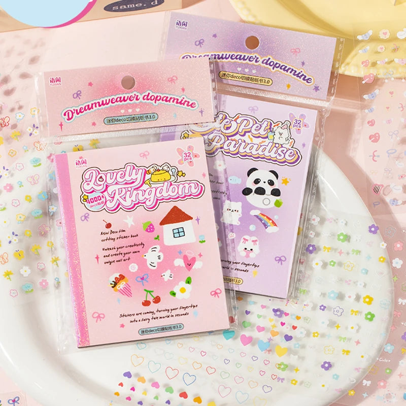 Mr Paper,kawaii Mini Deco Sticker Book scrapbooking stickers stickers aesthetic cheap stationery supplies journaling statione