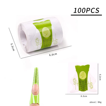 Forms for Extension Nail Molds Gel Paper for Nails Extension Templates Sculptural Shape Forms for Nails Bottom Polygel Sticke
