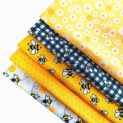 5pcs Fabric, Printed Fabric, PreCut Fabric; Sewing Supplies For Patchwork Sewing And DIY Clothing Crafts