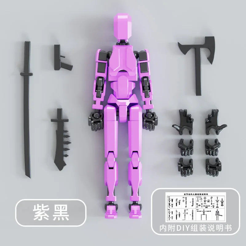 3D Printed Mannequin Action Figures Toys Dummy 13 Shapeshift Robot Multi-Jointed Movable Kids Adults Parent-children Games Gi