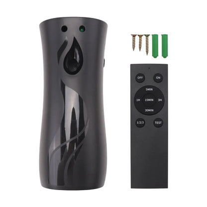 KSOL Automatic Air Freshener Spraying Dispenser, Wall/Standing Aerosol Spraying Dispenser with Remote Control Black