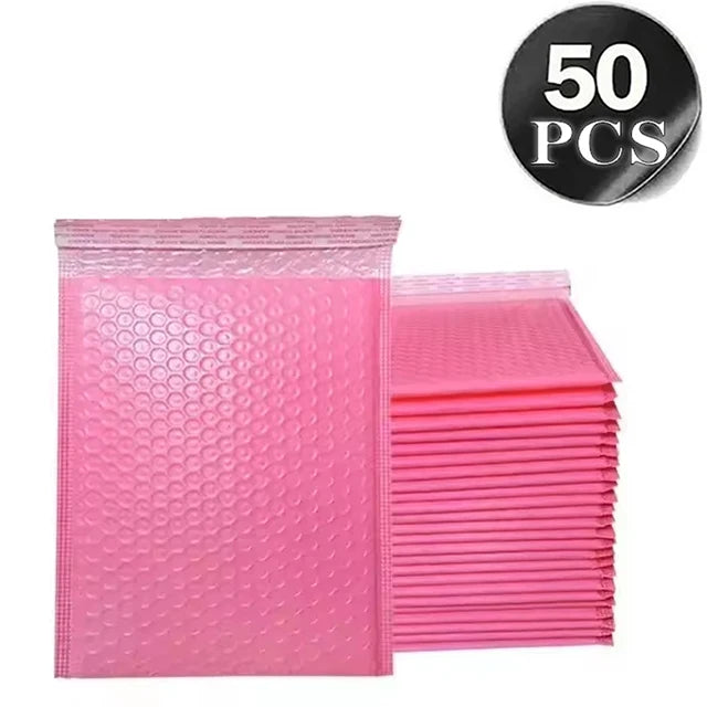 50Pcs Bubble Mailers Bubble Padded Mailing Envelopes Mailer Poly for Packaging Self Seal Shipping Bags Black Bubble Padding