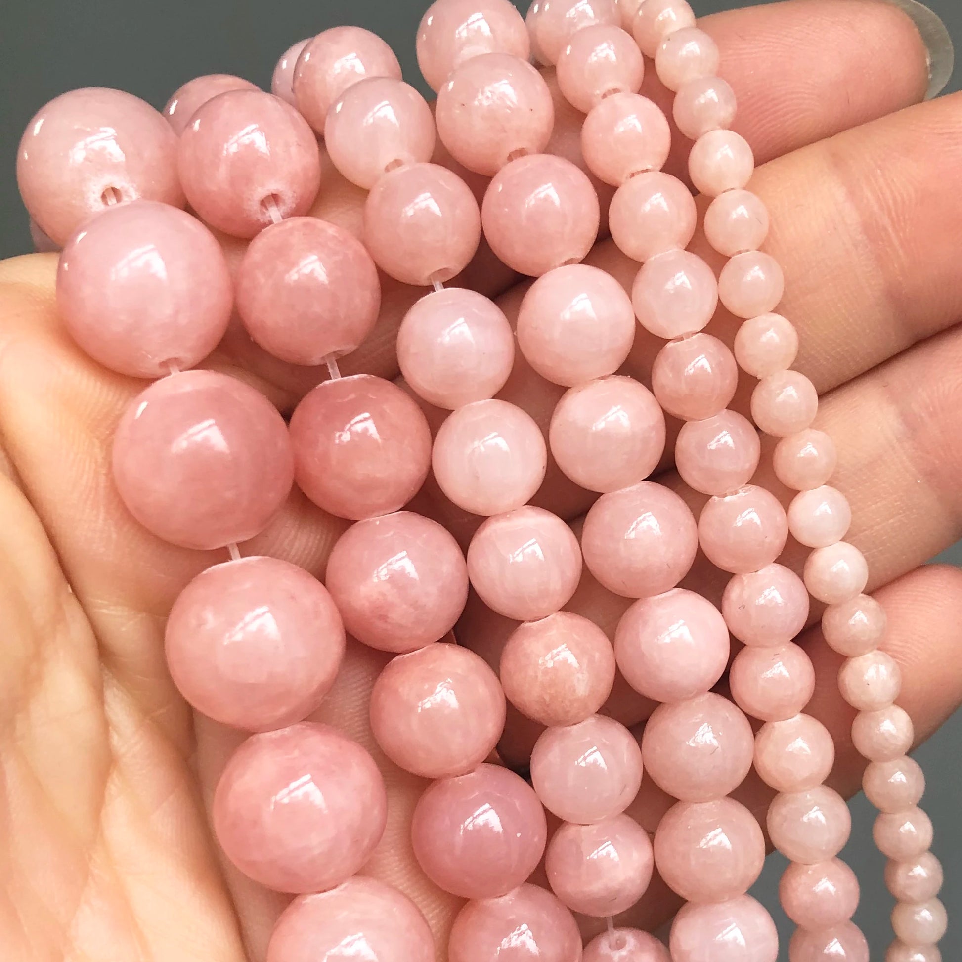 Natural Stone Dark Blue Chalcedony Jades Beads Round Loose Spacer Beads For Jewelry Making 4/6/8/10/12mm DIY Handmade Bracele