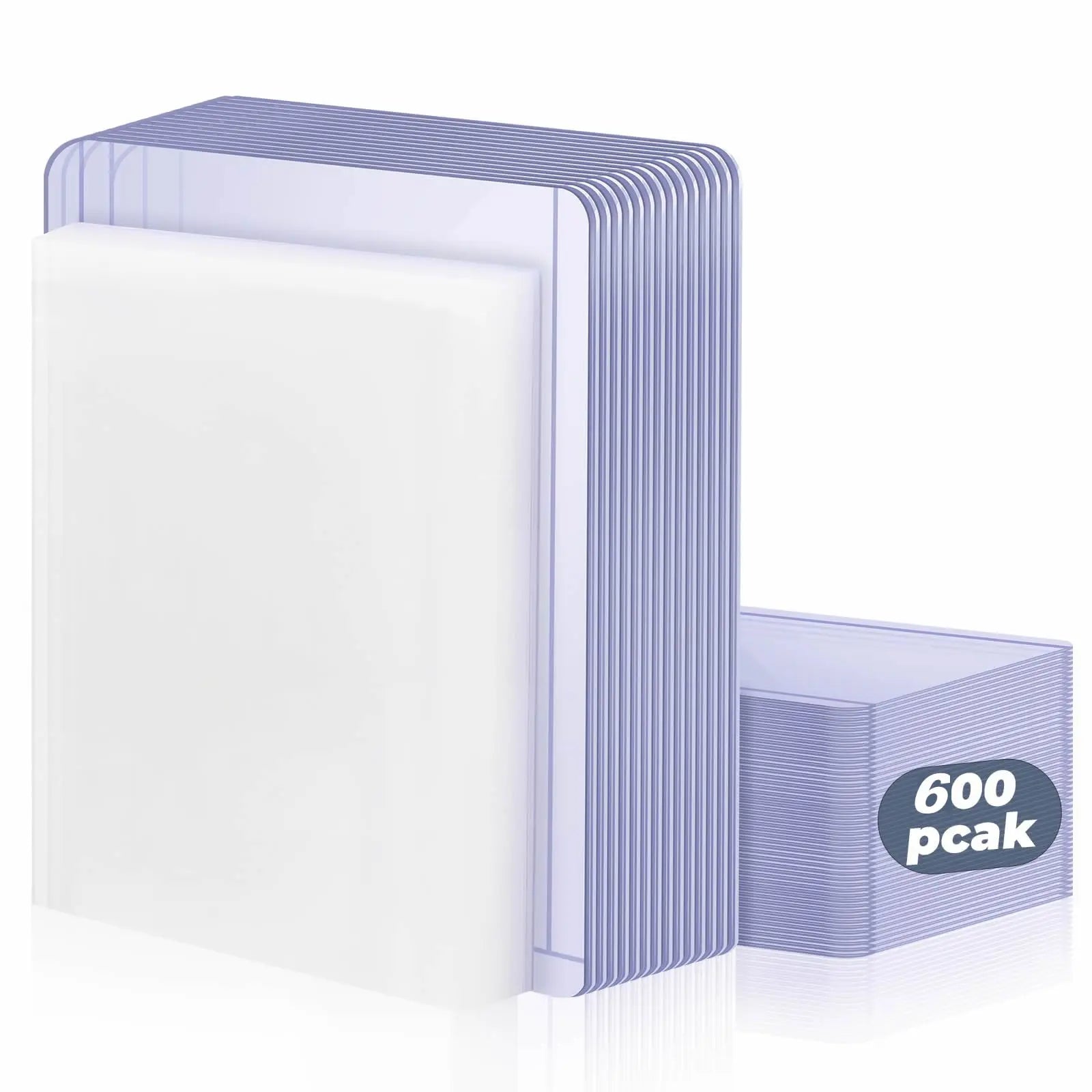 100-600pcs Card Sleeves Hard Soft Card Holder Covered With Protective Filmclear Trading Protectors For Pokmone Football Gamec