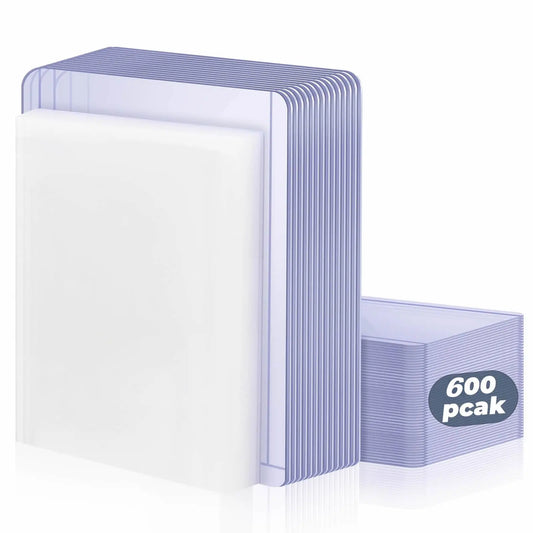 100-600pcs Card Sleeves Hard Soft Card Holder Covered With Protective Filmclear Trading Protectors For Pokmone Football Gamec