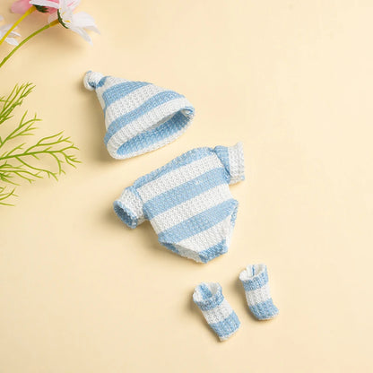 20cm Baby Dolls Clothes for DIY Toy Doll Accessories Suitable For 8inch Doll Sweater Jumpsuit Reborn Doll Clothes Accessories