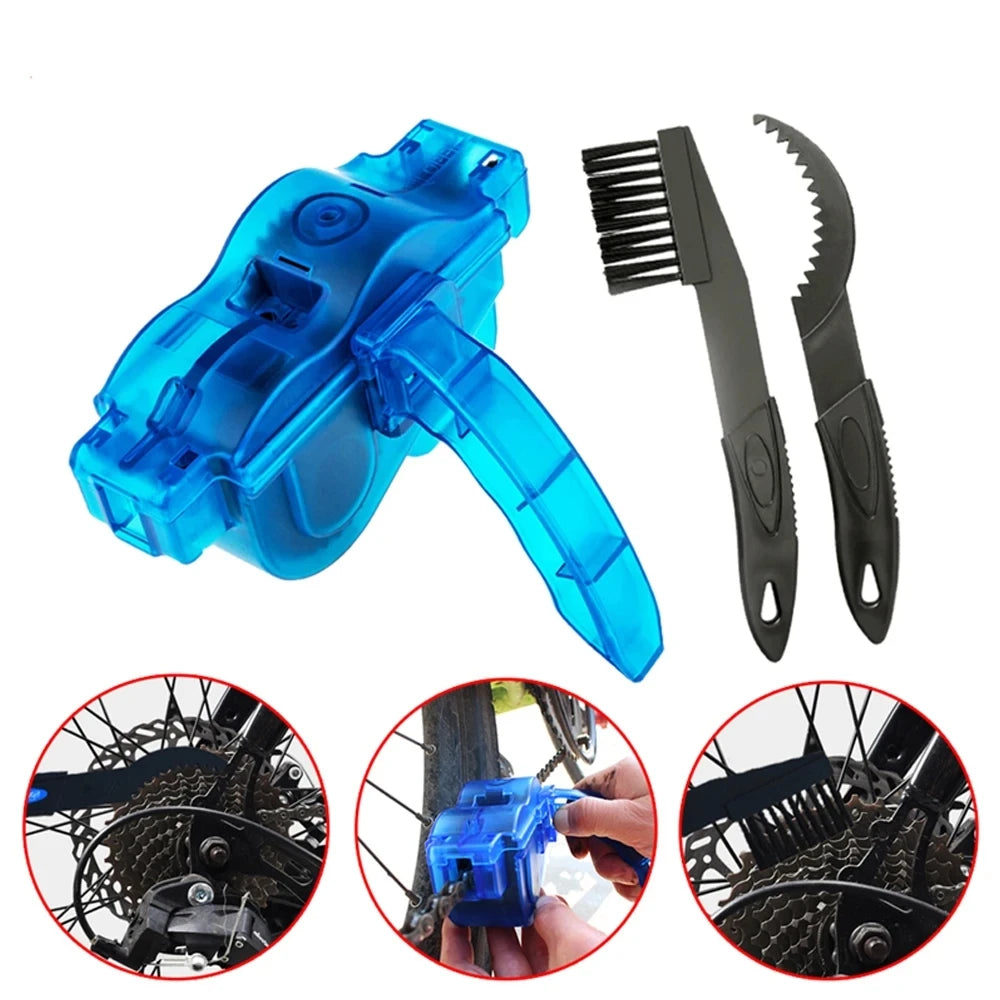 Chain Cleaner Cleaning Bicycle 3D Chain Brush Wash Tool Set MTB Bike Protection Oil Bike Chain for Mountain Cycling Accessori
