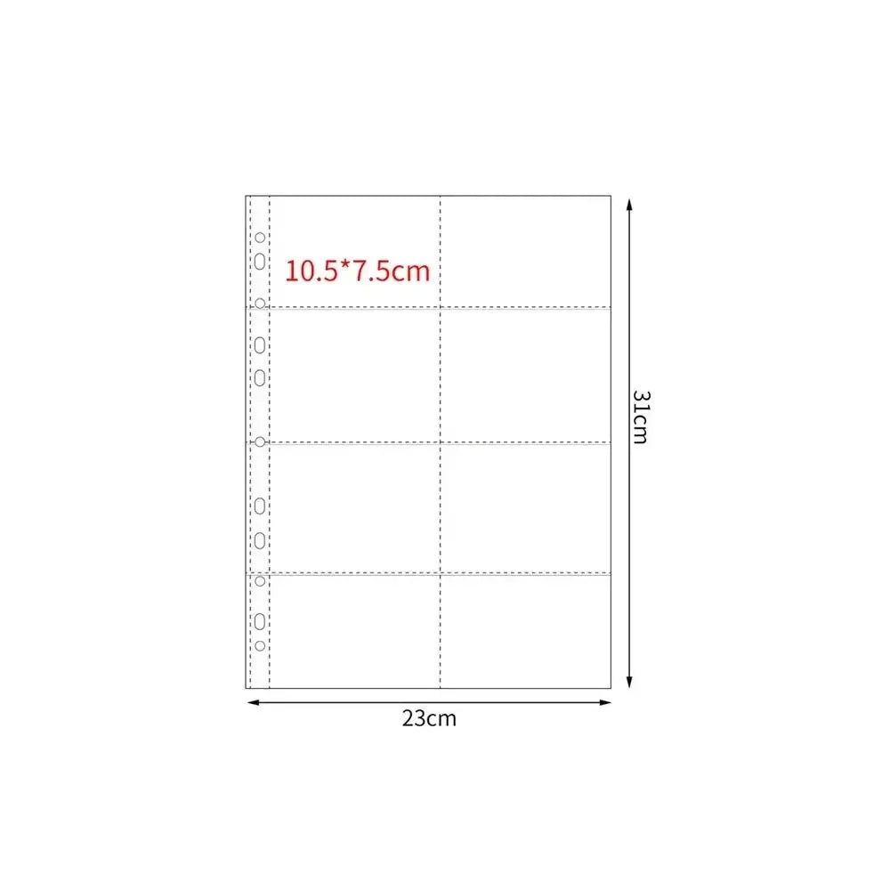 A4 Kpop Photocard Binder Sheets Multiple Pockets Sleeve PP Acid Free Photo Album Refill Pages Card Stamp Die Jewelry Storage 