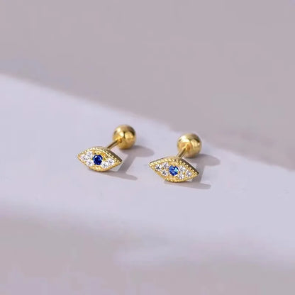 New Fashion Heart Stud Earrings for Women Hypoallergenic Screw Cartilage Helix Earring Girls Piercing Accessories Jewelry Gif