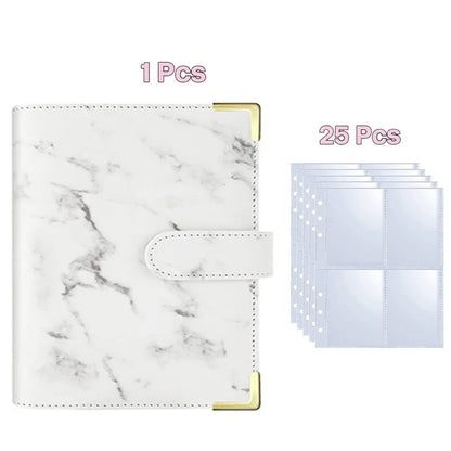 25pcs Page(4 Grids) Photo Card A5-Binder Kpop Photo Albums Idol Cards Loose-leaf Collect Book Binder Photocard Holder