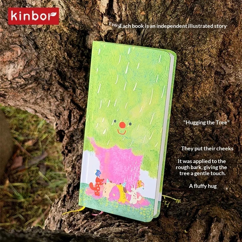Kinbor Original Undated Weekly Planner, Illustrated Hardcover Journal with Two Pages Per Week, Portable To-Do List Notebook S