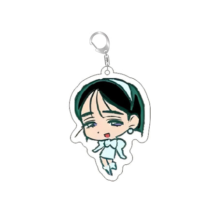 Anime Alien Stage Chibis Keychain Luka Ivan Till Mizi Hyuna Sua Key Ring Game Accessories Backpack Pendant Prop Jewelry Gift