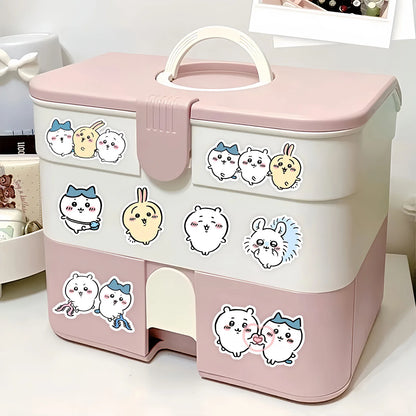 100pcs Kawaii Jiikawa Cartoon Stickers Decorative Desk Laptop Scrapbook Luggage Stationery Cute Graffiti Sticker for Kids Gif