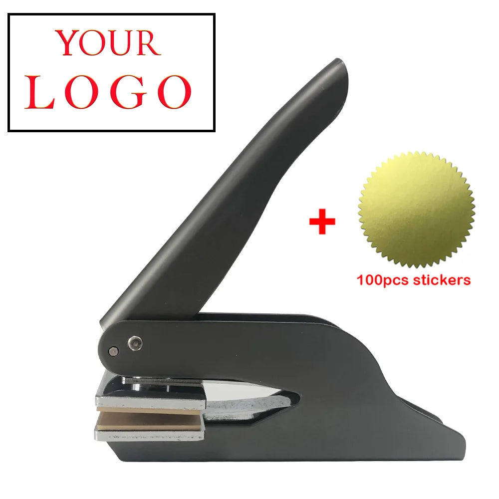 Embosser Stamp LOGO Customized Wedding Library Book Private Seals Customization Envelope Party Invitation Embossing Stamps DI