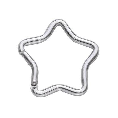1 Pc Carabiner Rock Aluminum Mountain Buckle Star/Heart/D/Bone Shape Locking Clasp Keychain Multifunction Tools Jewelry Findi
