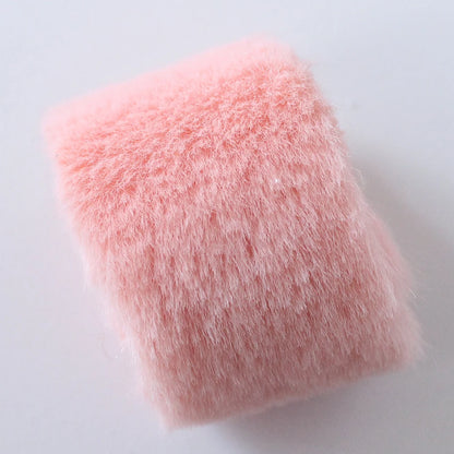 DIY 5MM Plush Fabric Encryption Thickening fabric solid Solf Atrtificial Fur Patchwork bags Doll clothing Decoration material