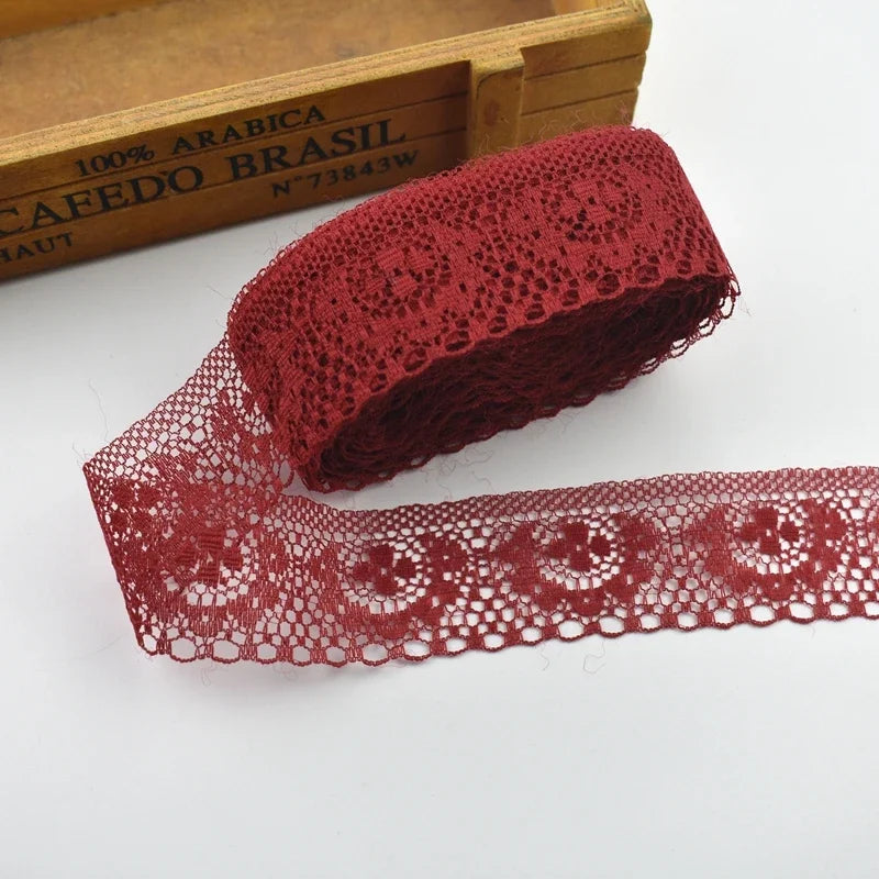 Lace Trim, 10 Yards High Quality Lace Tape, 40MM Wide Embroidered Trim for Sewing, DIY Crafts, Scrapbooking Projects, Gift Wr