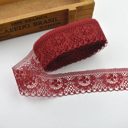 Lace Trim, 10 Yards High Quality Lace Tape, 40MM Wide Embroidered Trim for Sewing, DIY Crafts, Scrapbooking Projects, Gift Wr