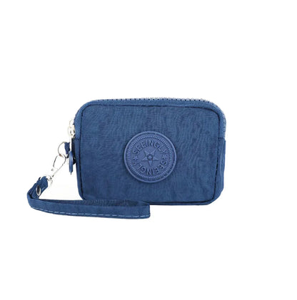 Mini Nylon Coin Purse Key Bag Women Wallets Zipper Waterproof Portable Three Layer Card Holder Female Girl Handbag Headphone 