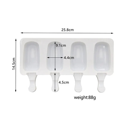 Silicone Ice Cream Mold Magnum Silicone Mold DIY Fruit Juice Ice Pop Cube Maker Tray Popsicle Mould Baking Accessorie - Lager