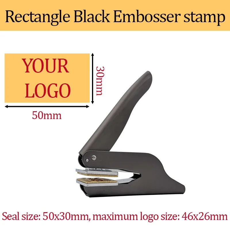 Customized Embossed Stamp Personalized Custom Book Embosser Seal Wedding Invitation Logo Customization Embossing Paper Stamps