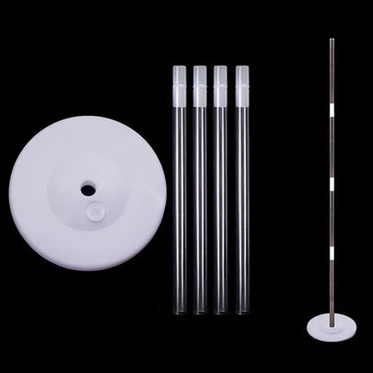1/2Set Transparent Balloon Column Kit with Base Can Be Filled with Water Balloon Arch Bracket with Pole DIY Accessories